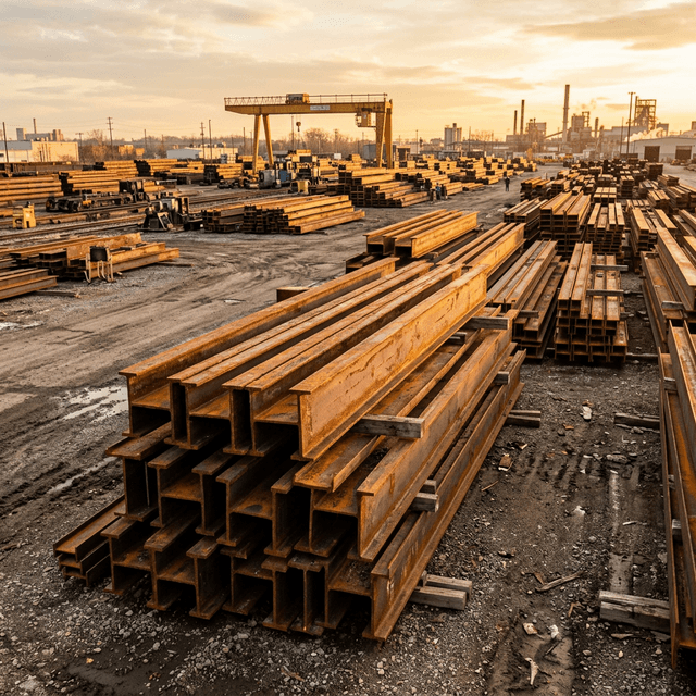 Tumpukan besi H Beam