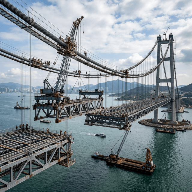 Proyek jembatan menggunakan plat baja